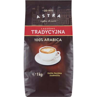 Astra Pražená káva Mild Traditional zrnková 1 kg – Hledejceny.cz
