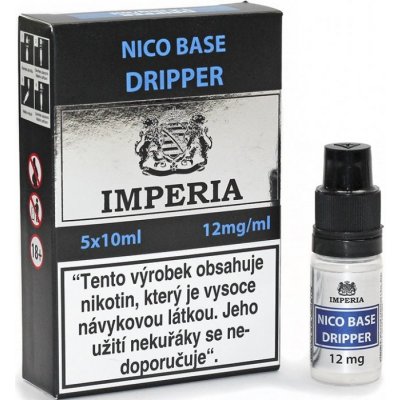 Nikotinová báze CZ IMPERIA Dripper 5x10ml PG30-VG70 12mg – Hledejceny.cz