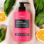 Kundal Honey&Macadamia Body Lotion - Vyživující, hydratační tělové mléko s medem s vůní BASIL&CITRUS - 500 ml – Zboží Dáma
