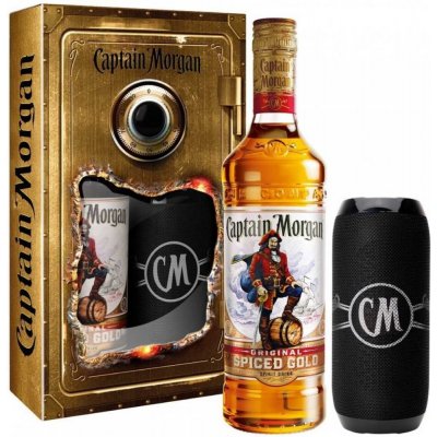 Captain Morgan Original Spiced Gold + Reproduktor 35% 0,7 l (dárkové balení reproduktor) – Zboží Mobilmania