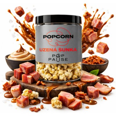 Pop Pause Popcorn Uzená Šunka 1000 ml 50 g – Zboží Mobilmania