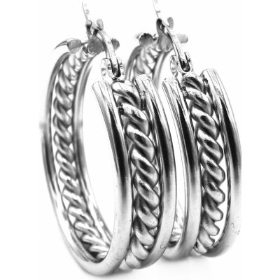 Steel Jewelry náušnice kruhy z chirurgické ocel NS220233 – Zboží Mobilmania
