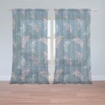 Sablio Záclony Barevná peříčka : 2ks 150x250cm – Hledejceny.cz