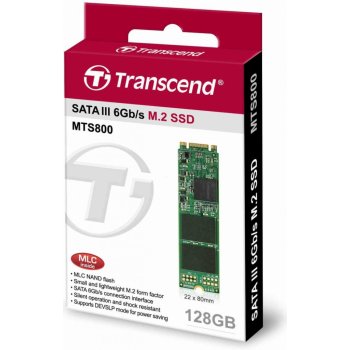 Transcend MTS800 128GB, M.2 SSD SATA, III MLC, TS128GMTS800