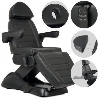 Habys elektrické kosmetické křeslo Leo PRO 4 černá – Zboží Dáma