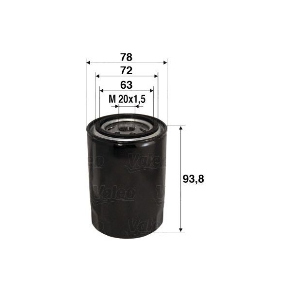 Palivový filtr Olejový filtr VALEO 586080