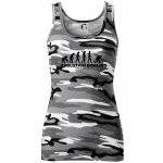 Evoluce bowling dámské Maskáčové tílko Šedý maskáč – Zboží Dáma