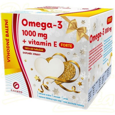 Galmed Omega-3 forte 1000 mg+vitamin E 180+60 tablet – Hledejceny.cz