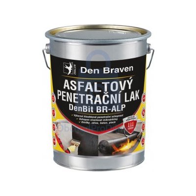 Lak asfaltový penetrační DenBit BR-ALP, Den Braven 19 kg (plechovka) černá, balení 1 ks