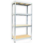 Biedrax Regál 35 x 75 x 180 cm 4 police pozink – Sleviste.cz