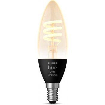 Philips Hue White Ambiance 4.6W 550 Filament svíčka E14