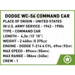COBI 3111 World War II Americký velitelské vozidlo Dodge WC-56 1:35 – Sleviste.cz