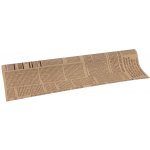 Floristická fólie 50cm x 9,1m novinový design 4/16 béžová s borůvkovou – Hledejceny.cz