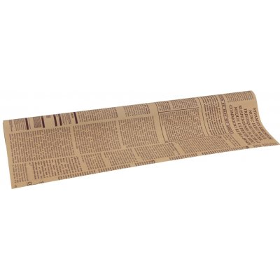 Floristická fólie 50cm x 9,1m novinový design 4/16 béžová s borůvkovou – Hledejceny.cz