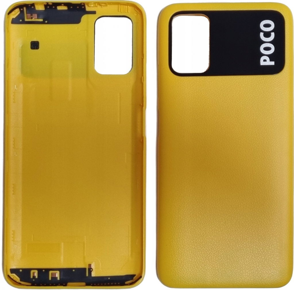 Kryt Xiaomi Poco M3 zadní žlutý
