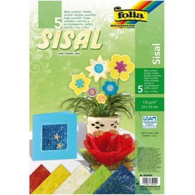 Folia Max Bringmann sisalový papír pastelové barvy 5 listů 23 x 33 cm – Hledejceny.cz