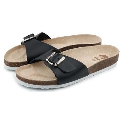 Vlnka dámské korkové anatomické nazouváky Laura černá – Zboží Dáma