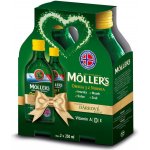 Orkla Health A/S Mollers Omega 3 D+ dárkové balení 2 x 250 ml – Zboží Dáma