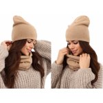 Fashionweek dámská čepice a šála cashmere touch S2468 Camel – Hledejceny.cz