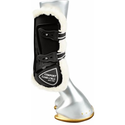 LAMI CELL Přední kamaše pro koně s beránkem COMFORT Černá – Zboží Mobilmania