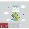 Anděl Přerov 10544 Lampička samolepicí svítící LED dinosaurus 19 cm