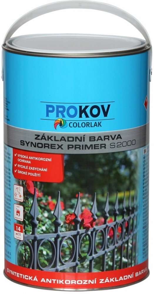 Colorlak Synorex Primer S 2000 základní syntetická antikorozní barva Šedá  0,35 l | Srovnanicen.cz