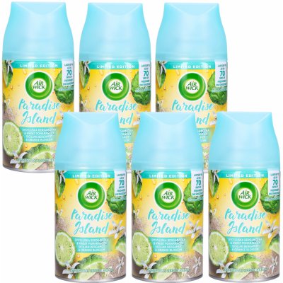 Air Wick náplň Paradise Island Freshmatic Sicilian Bergamot and Oranžová Blossom Svěží a elegantní vůně osvěžení 6 x 250 ml – Zbozi.Blesk.cz