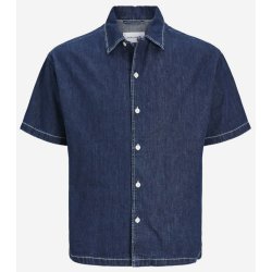 Jack & Jones Palma pánská džínová košile s krátkým rukávem modrá