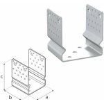 Domax šroubovací patka sloupku typu U PSSOZ 140 - 141 x 120 x 150 x 4.0 mm 6 ks – Hledejceny.cz