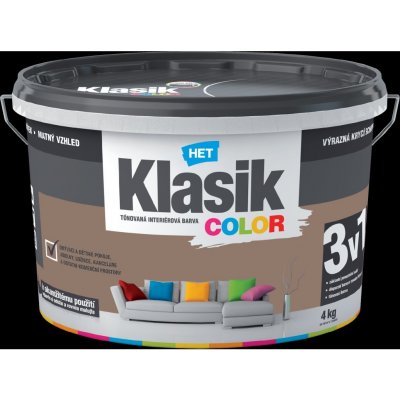 Het Klasik color 4kg 0297 hnědý nugátový