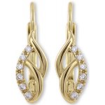 Soliter Elegantní zlaté náušnice s krystaly 745 239 001 01087 0000000 – Sleviste.cz