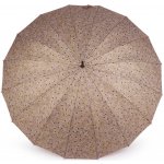 Dámský vystřelovací deštník 4 krémová – Sleviste.cz