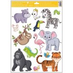 Přerov Dekorace okenní folie 30x42cm, zvířátka /6879 245326 – Zboží Dáma