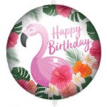 Procos Fóliový balónek s těžítkemHappy Birthday-Plameňák 46 cm – Hledejceny.cz