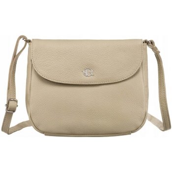 Rovicky béžová kožená crossbody kabelka r-yp-17571-fts