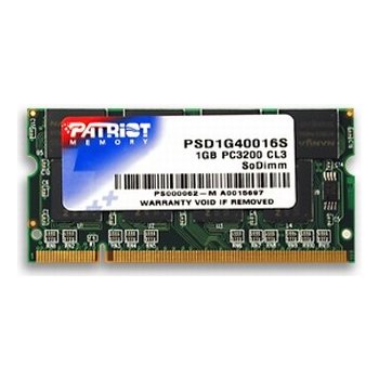 Patriot SIGNATURE LINE SODIMM DDR 1GB 400MHz CL3 PSD1G40016S