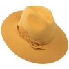Klobouk Plstěný klobouk okrově žlutá Q0108 52727/14BC