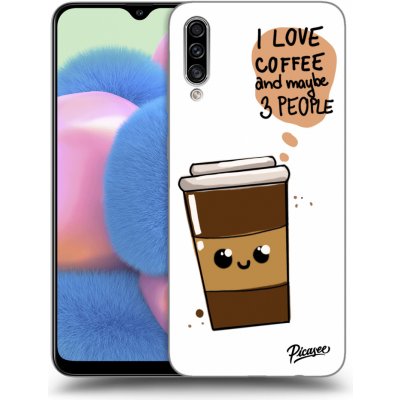 Pouzdro Picasee silikonové Samsung Galaxy A30s A307F - Cute coffee černé