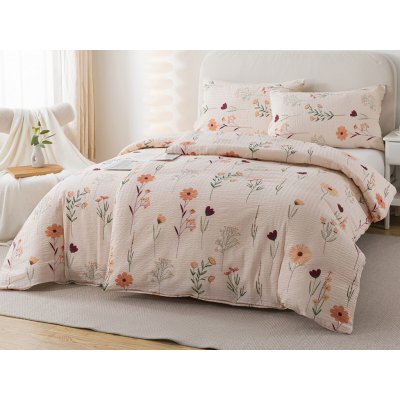 Xpose krep povlečení DIVOKÉ MÁKY béžové 140x200 70x90 – Hledejceny.cz