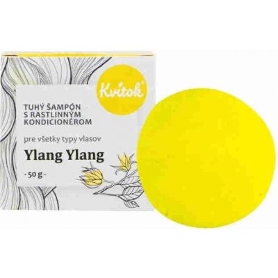 Kvitok Tuhý šampon s kondicionérem pro světlé vlasy Ylang Ylang 50 g