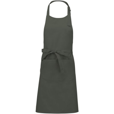 Kariban Zástěra K885 s laclem COT20K885a1499-green olive Olivová