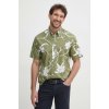 Pánská Košile Tommy Hilfiger bavlněná košile regular s límečkem button-down MW0MW34587 zelená