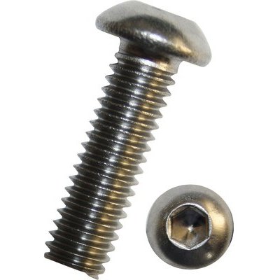 Šroub s půlkulatou hlavou ISO 7380-1 M4x12 mm, nerez A2, 1 ks – Hledejceny.cz