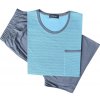 Pánské pyžamo N-feel AH346.O pánské pyžamo krátký rukáv azurově modré