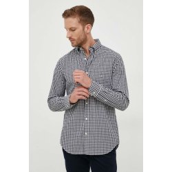 Gant bavlněné tričko regular s límečkem button-down 3000120 černá