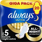 Always Ultra Secure Night Extra vložky 20 ks – Zboží Mobilmania