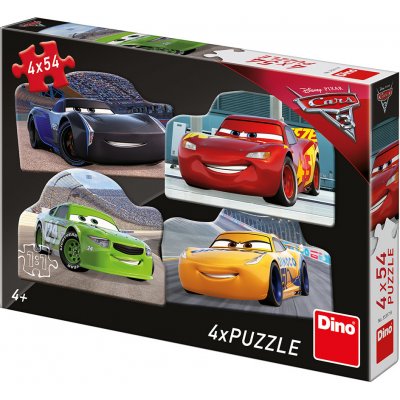 Dino Cars 3 WD Cars 3: Rivalové 4 x 54 dílků – Zbozi.Blesk.cz