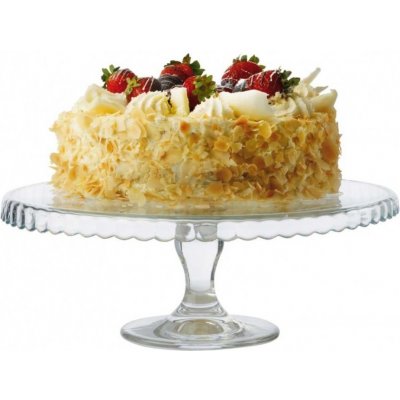 Orion Skleněný podnos s nožkou 32cm – Sleviste.cz