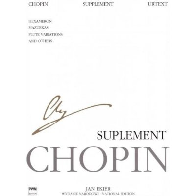 Frédéric Chopin Suplement WN vol. 37 B noty na klavír – Hledejceny.cz