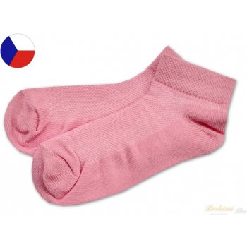 Nepon Dětské kotníkové ponožky Mřížka světle růžová